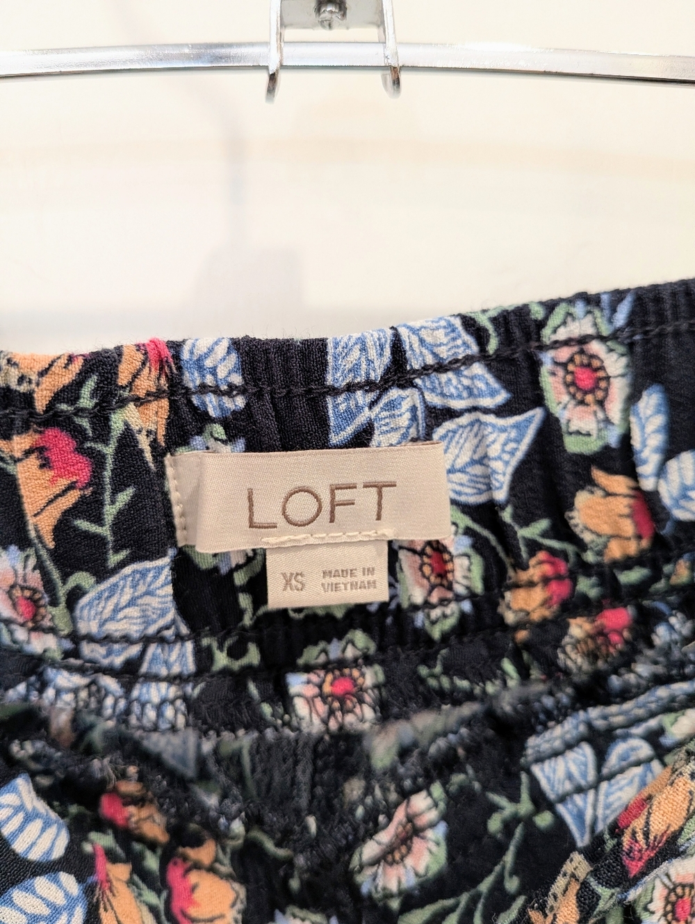 Loft Floral Ruffle Hem Midi Skirt | Xsmall - Picture 6 of 6